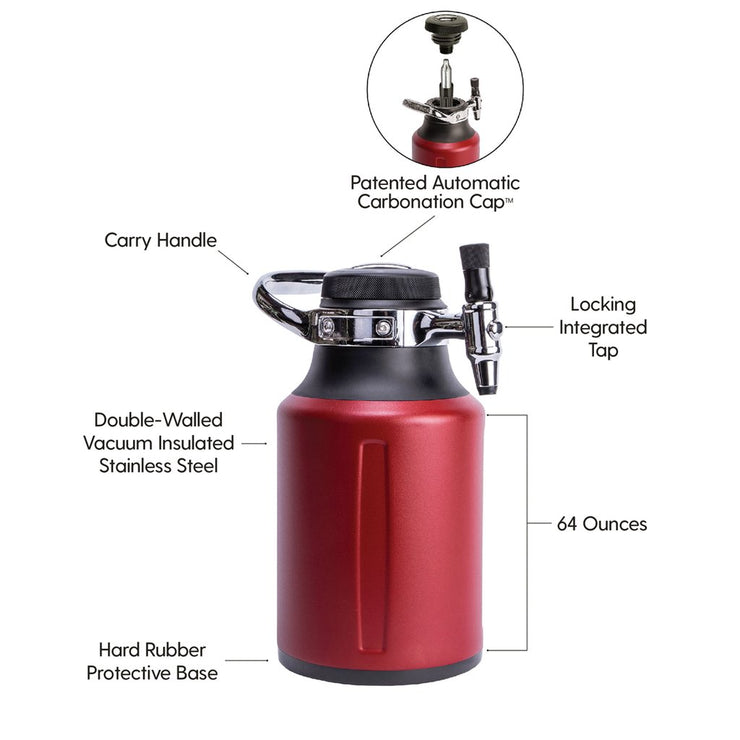 Growler uKeg Go 1.9 liter - Chili