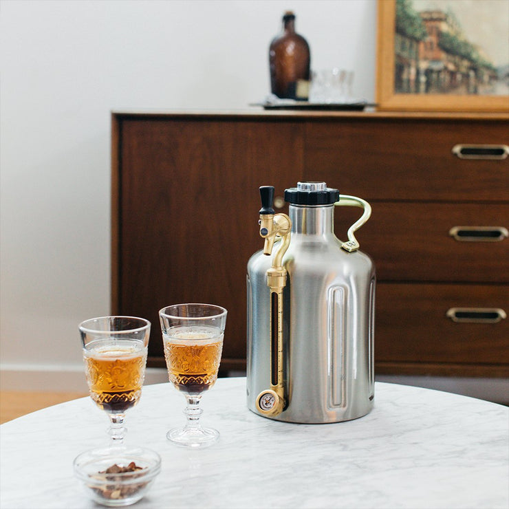 Growler uKeg 3.8 liter - Rostfritt Stål